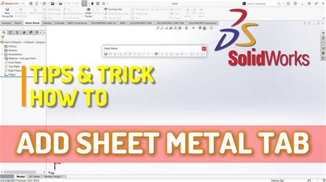 how to add sheet metal toolbar in solidworks|solidworks sheet metal k factor.